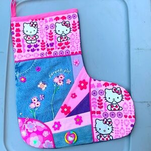 Hello Kitty ‘Garden Girl’ Themed Denim Christmas Stocking